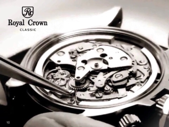 Đồng hồ nữ Chính Hãng Royal Crown 8450ST-RG Automatic (vỏ vàng hồng)
