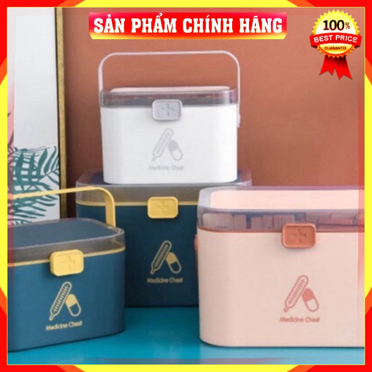 [Hàng Loại 1] Hộp đựng thuốc y tế cho cá nhân gia đình, có khay uống thuốc tây tiện lợi bằng nhựa cỡ lớn