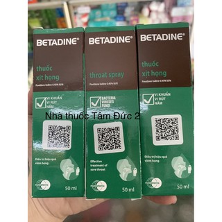 Xịt họng Betadine