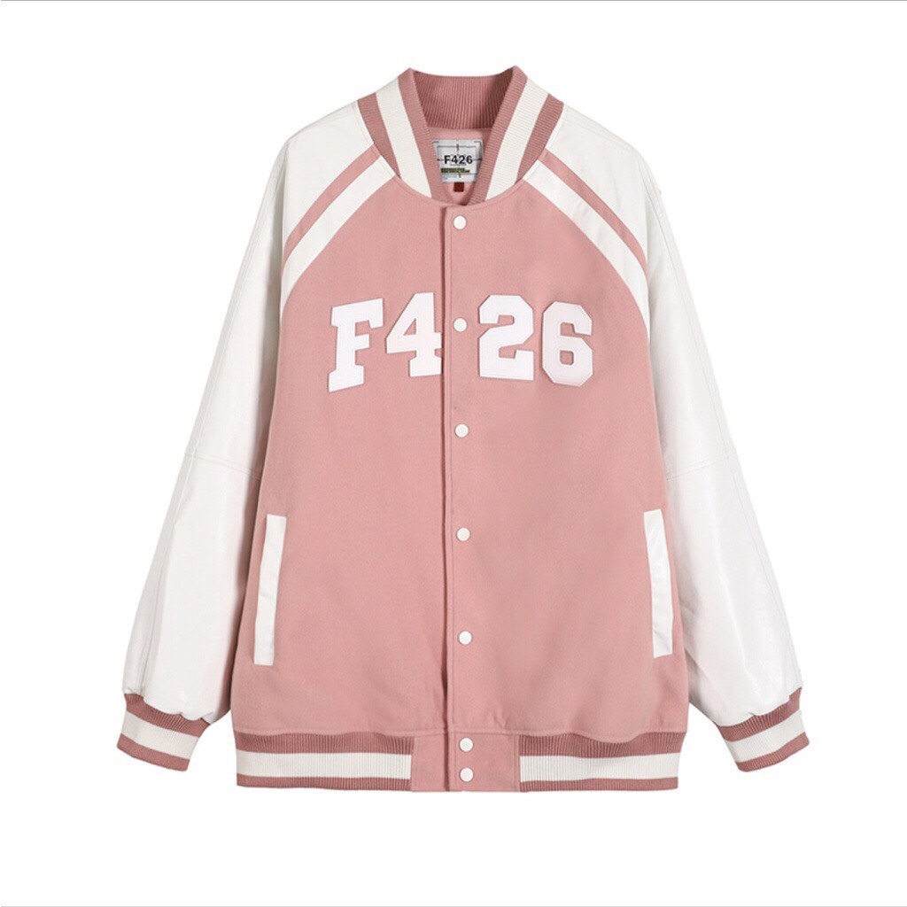 Áo Khoác Nhung Bomber Unisex  F426 , Áo khoác form rộng 2 lớp dày dặn - Miss Girl