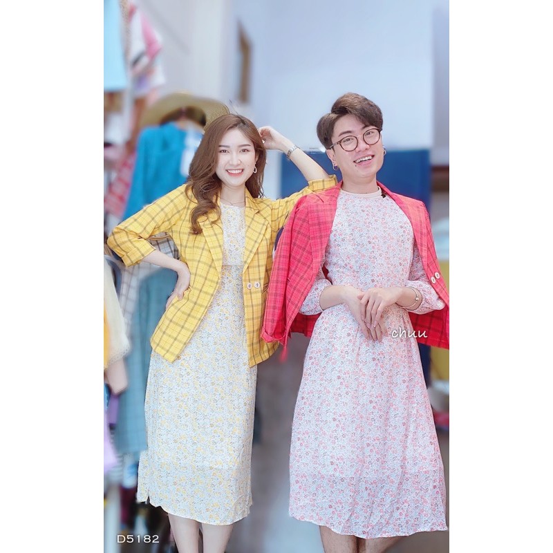 Áo khoác blazer nữ sang trọng họa tiết caro basic CHUU AK5032 | BigBuy360 - bigbuy360.vn