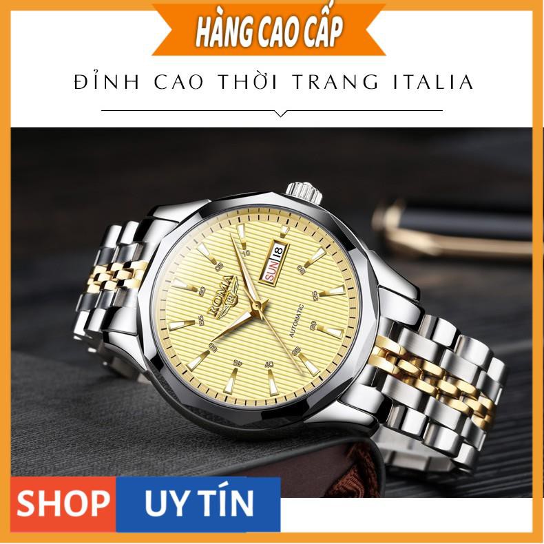 Đồng hồ Nam ROMA ITALY 9010 Kính tráng Sapphire – Dây CHARM đúc đặt đẳng cấp