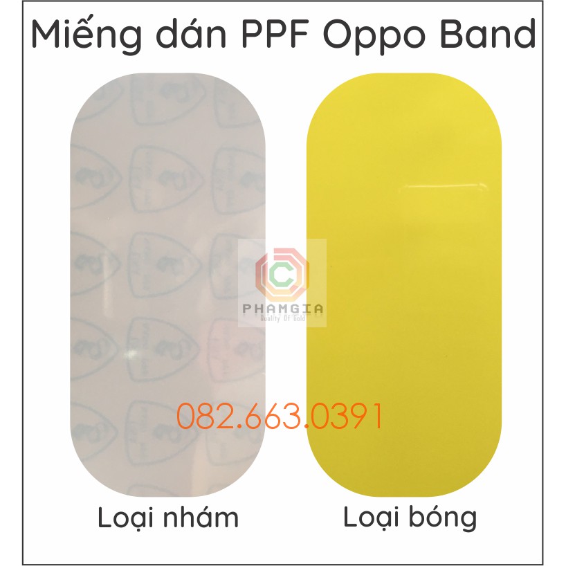 Miếng dán PPF đồng hồ Oppo Band  chống trầy bảo vệ màn hình