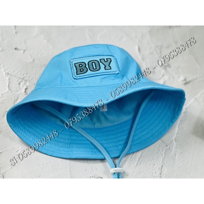 Mũ tai bèo vành cực dể thương cho bé - Nón Bò nhí chữ Boy - Mũ tai bèo trẻ em nhiều màu 6 - 2 tuổi