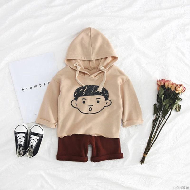 ruiaike  Fashion Baby Girls Long Sleeve Hooded Sweatshirt Pullover Or Shorts Or Pleated Skirts