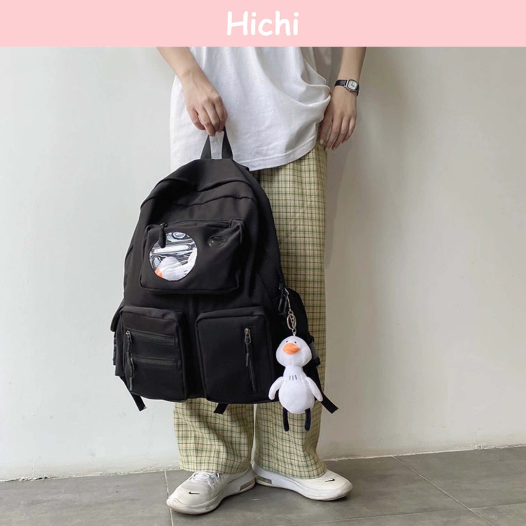 Balo nữ ulzzang thời trang Hichi, đựng vừa laptop 15,6inch - Z102