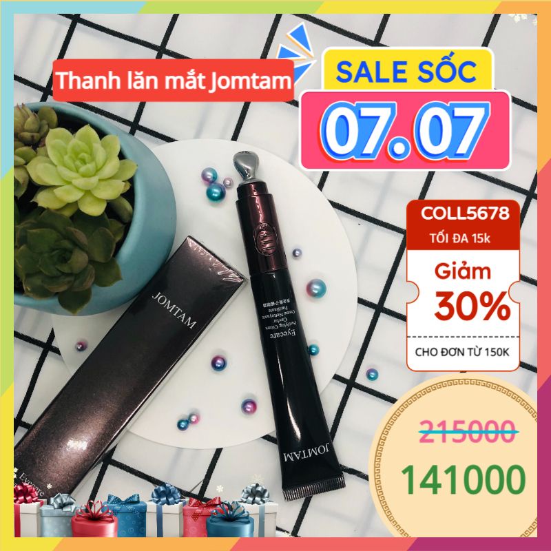 Thanh Lăn Massage Mắt JOMTAM Xóa Tan Thâm Mắt,Bọng Mắt, Giảm Nếp Nhăn Trên Mắt Hiệu Qủa Sau 1 Tháng Sử Dụng