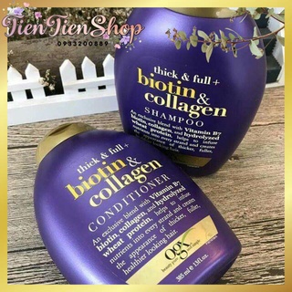 CẶP GỘI và XẢ BIOTIN & COLLAGEN OGX THICK & FULL