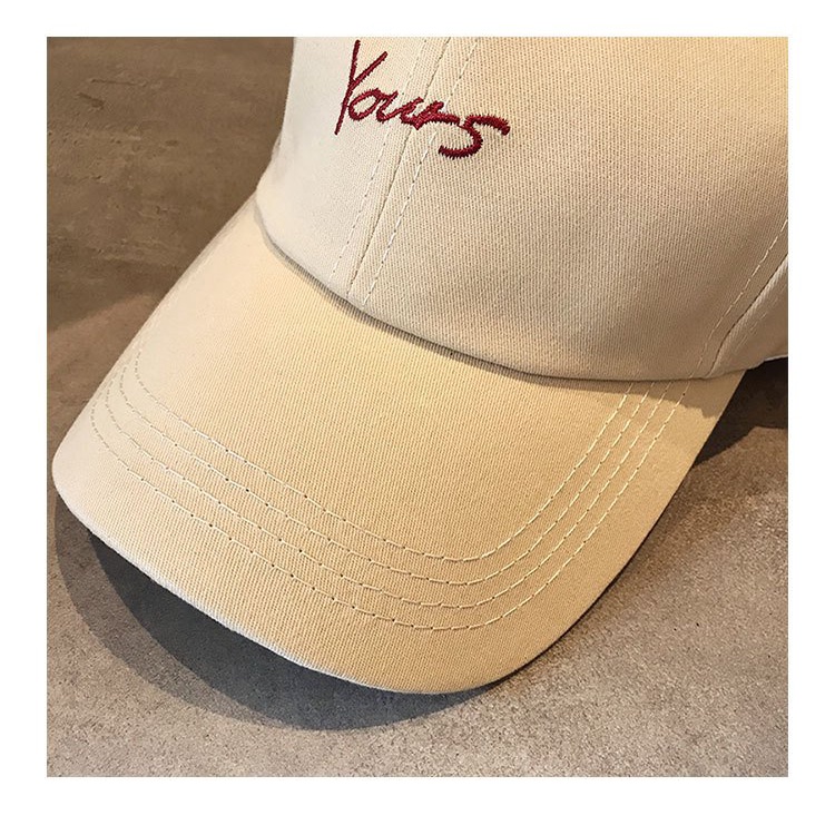 Mũ lưỡi trai nón kết HAZIN thêu chữ Yours ulzzang unisex phù hợp cho cả nam và nữ nhiều màu cá tính năng động