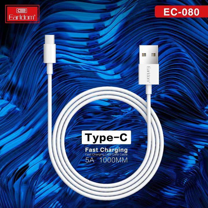 Dây Cáp Sạc Nhanh Giá Rẻ EC-080 Earldom 5A Chính Hãng cổng Type C Micro Lightning sạc tốt cho Iphone Samsung Xioami