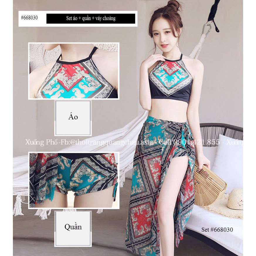 [Hàng Nhập] Set Bikini +Váy choàng #668030 Style HÀN QUỐC
