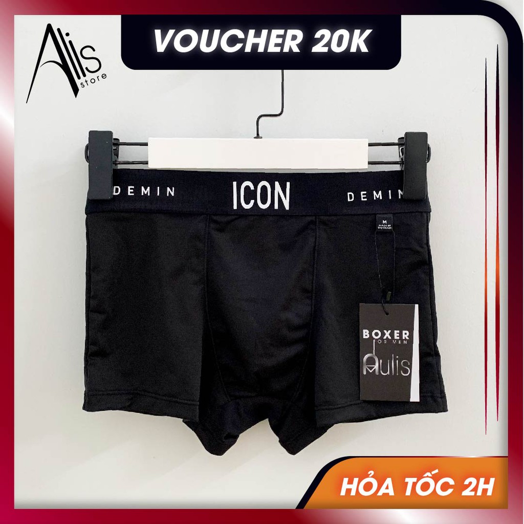 Combo 04 quần lót nam Boxer IC0N Demin 4 màu (Thun lạnh xịn / bản giới hạn)