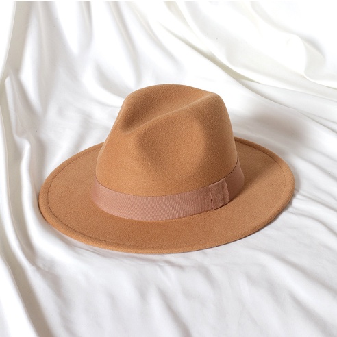 Mũ Phớt Nam Nữ FN38 Cao Cấp Vành Rộng Chất Liệu 100% Nỉ Mugout - Nón Phớt Vintage Thời Trang Chất Nỉ,  Mũ Chất Chụp Hình