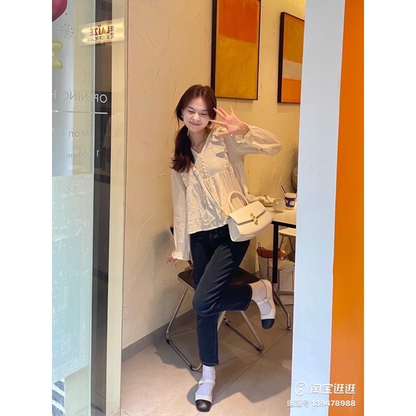 Áo babydoll  tiểu thư - ảnh thật