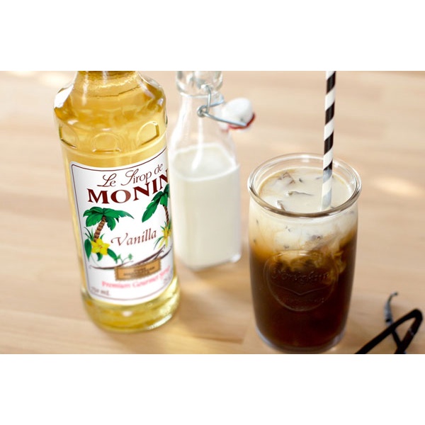 Siro Monin vani (vanilla) chai 700ml. Hàng Công ty có sẵn giao ngay