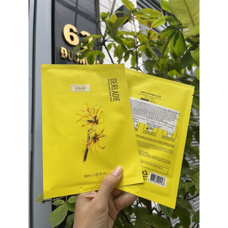 Mặt nạ giảm mụn, dưỡng sáng da Derladie Witch Hazel Mask Pack 30ml | BigBuy360 - bigbuy360.vn