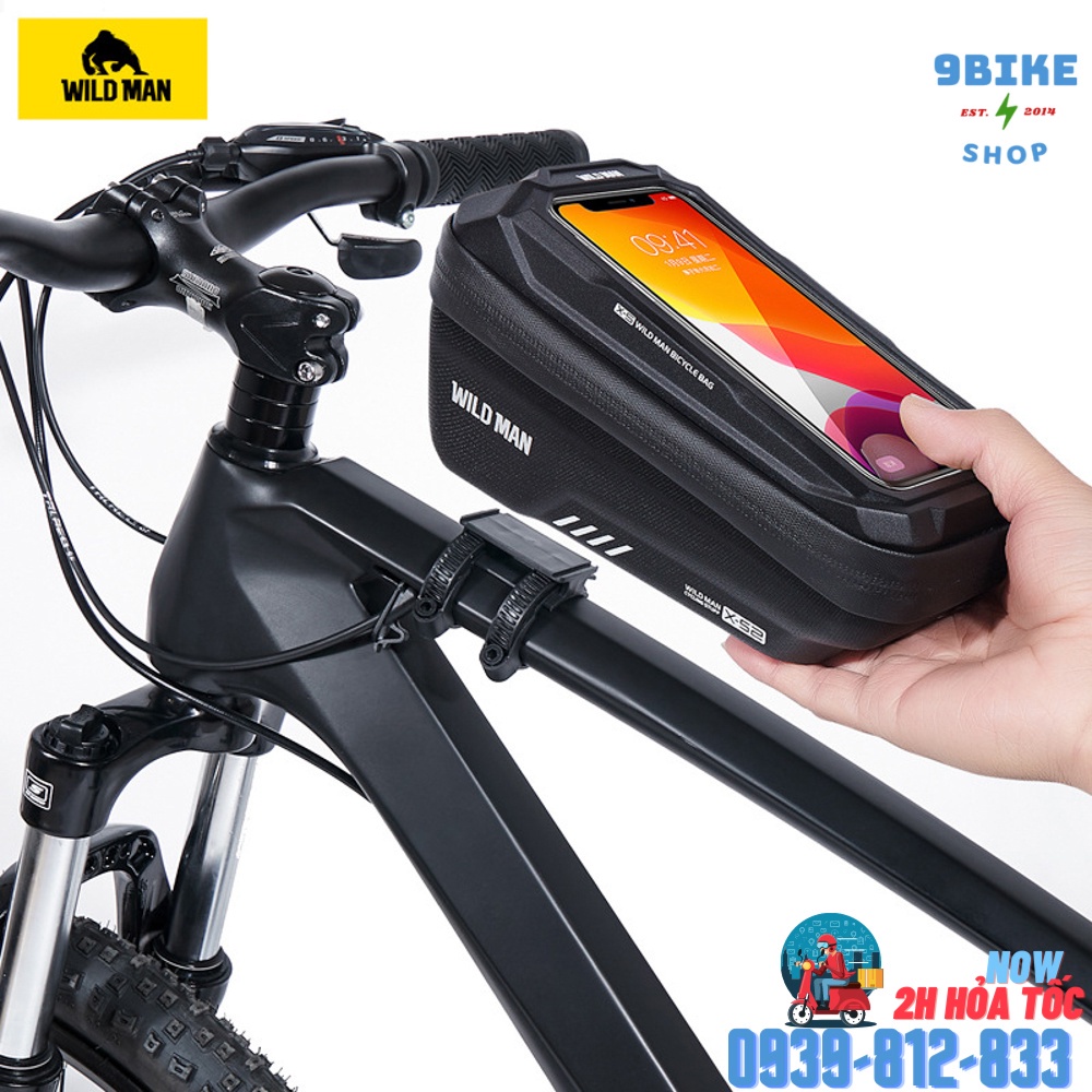 ✚☊Túi Xe Đạp, Treo Sườn Đạp Thể Thao, Cảm Ứng Wildman XS2