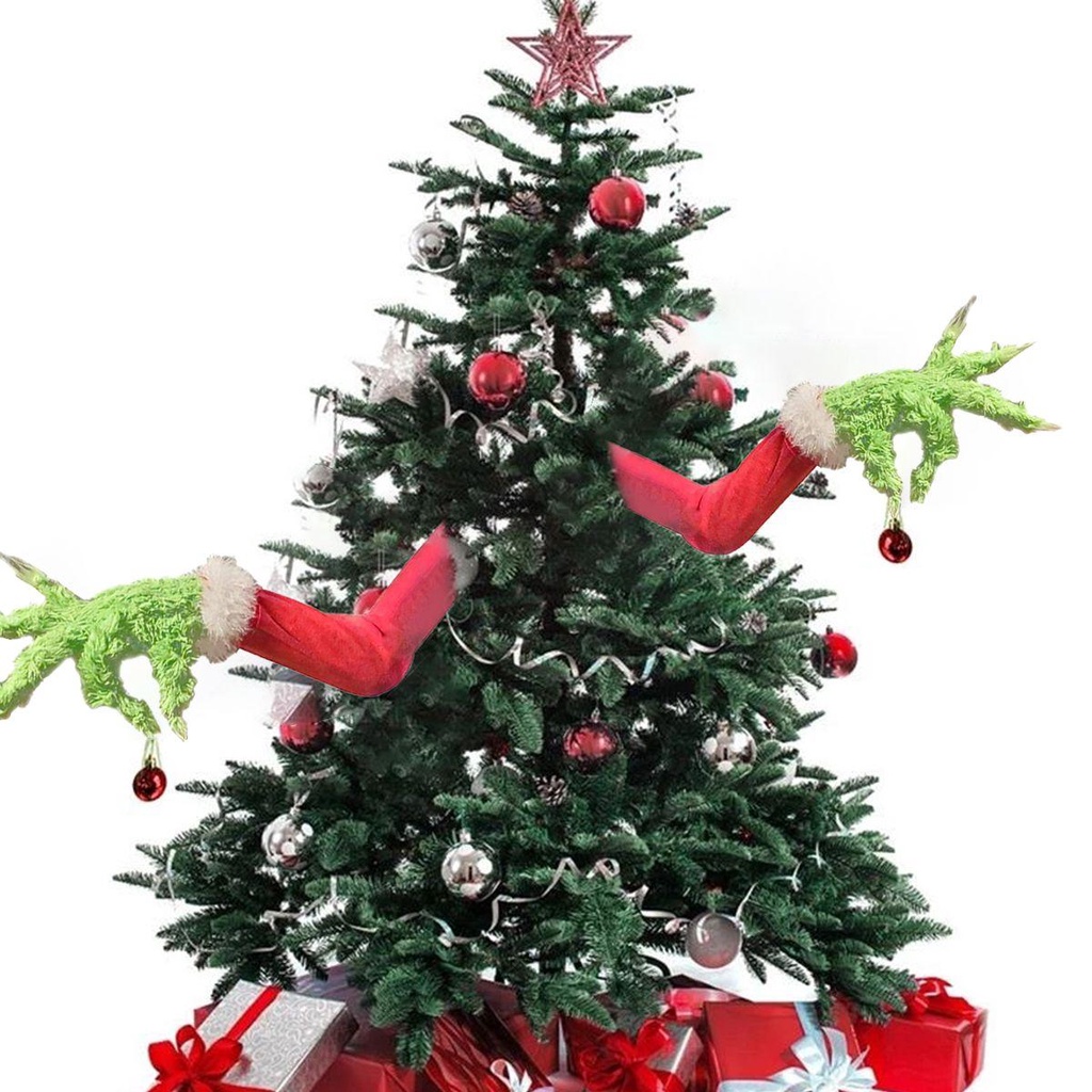 Muvako Đồ Trang Trí Giáng Sinh Vui Nhộn Màu Xanh Lá Cây grinch