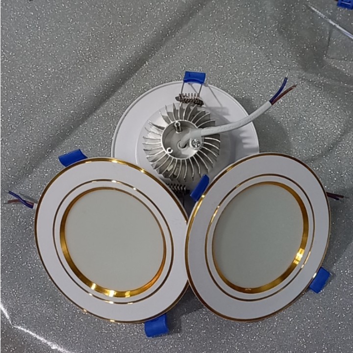 MÃ 01 Đèn Âm Trần Đế Tản, Đèn mắt trâu Liền Thể Phi 90 7W 3M Trang Trí Trần Thạch Cao Siêu Rẻ