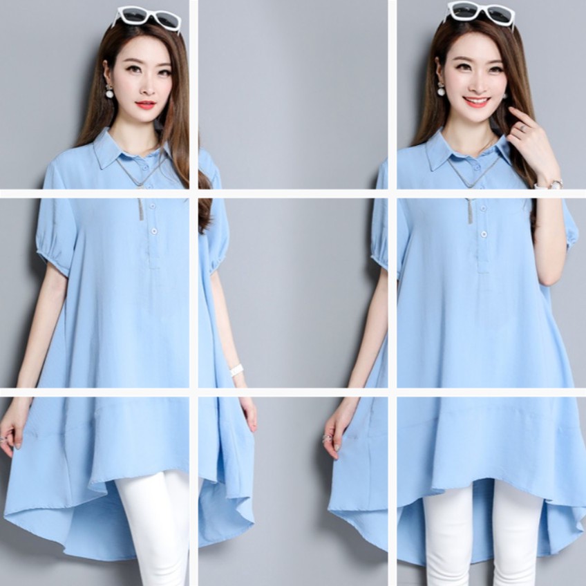 (HÀNG SẴN) Áo Sơ Mi Giấu Quần Dáng Dài Thời Trang SM01 - Hàng Quảng Châu Cao Cấp