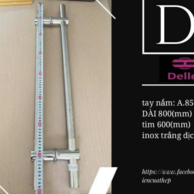 tay kéo cửa, Tay nắm cửa kính A852 dài 80cm