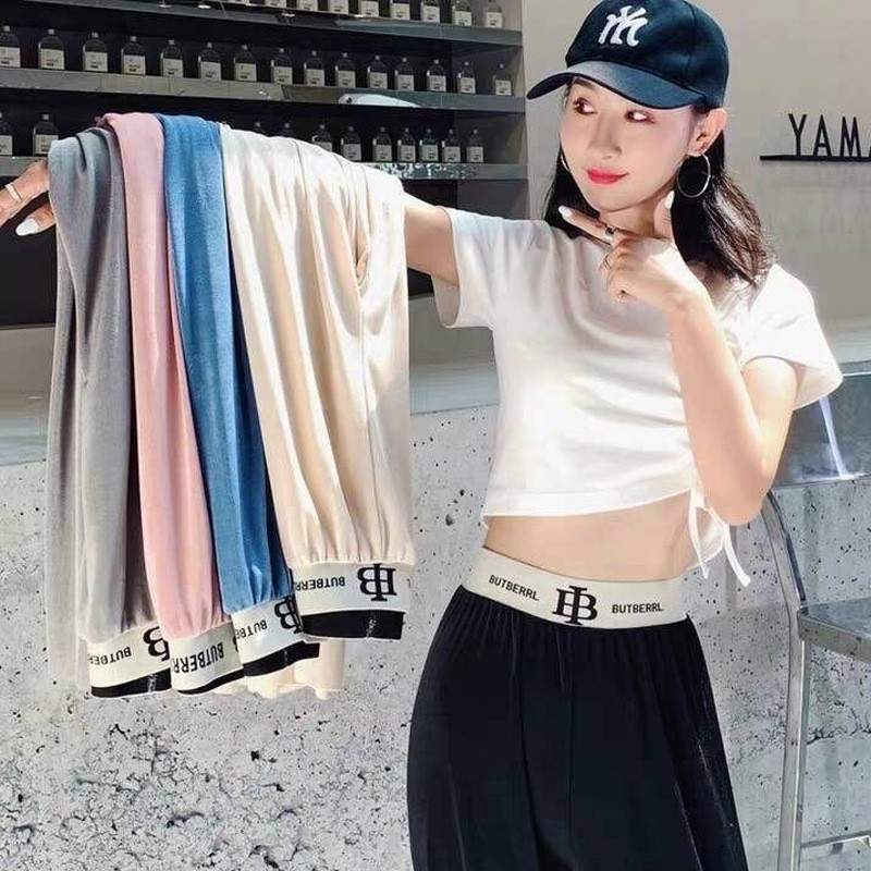 Quần Dài Mỏng Lưng Cao Cỡ Lớn Thời Trang Mùa Hè Thoải Mái Cho Nữ | BigBuy360 - bigbuy360.vn