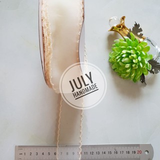 Ruy băng voan viền bèo 4 cm