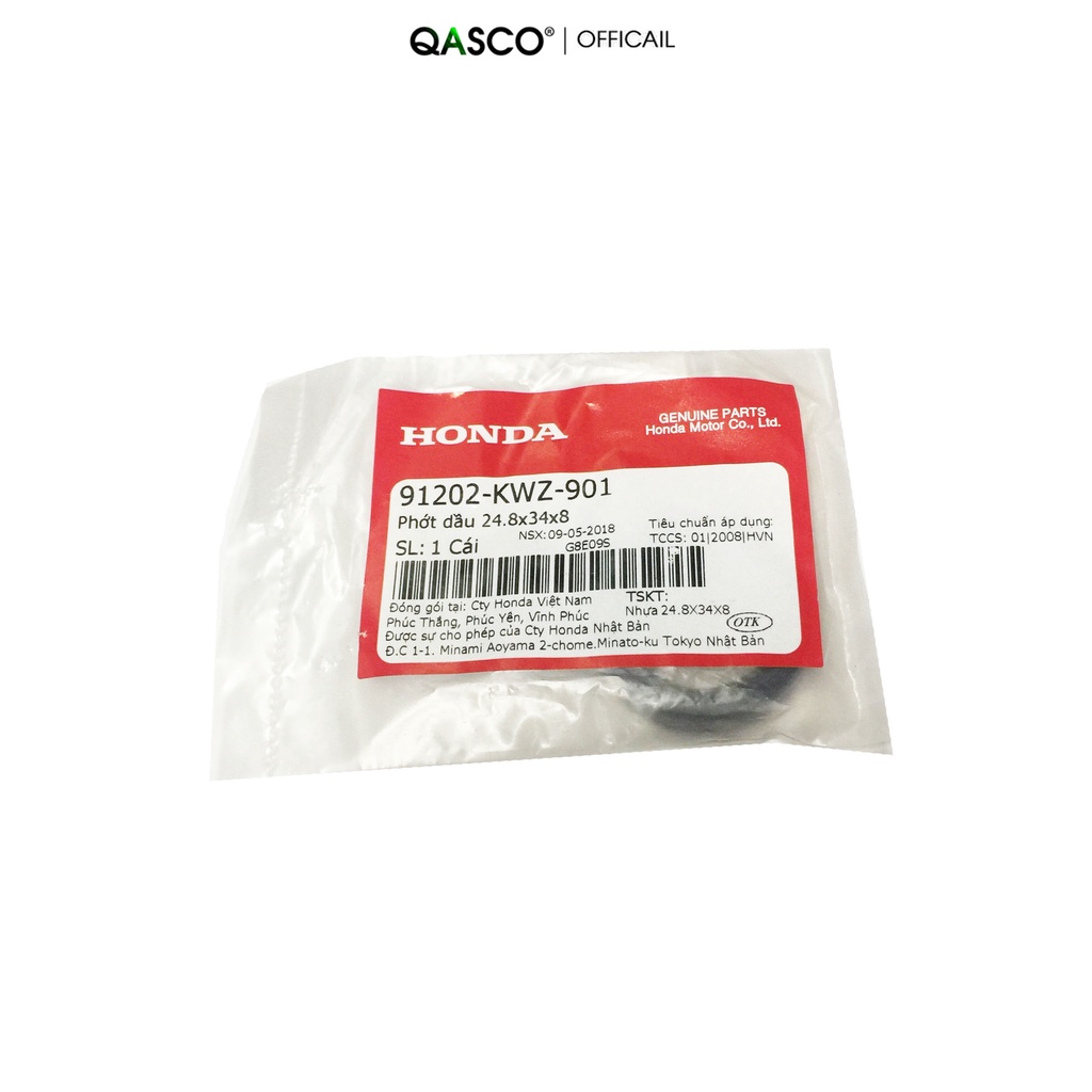 Phớt dầu HONDA 24.8x34x8 Rsx FI AT và nhiều dòng xe  QA(91202KWZ901)