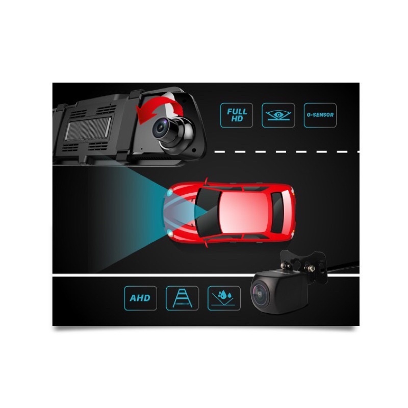 Camera hành trình gương VIETMAP iDVR P2  Dẫn đường  Định vị  Truyền Video từ xa