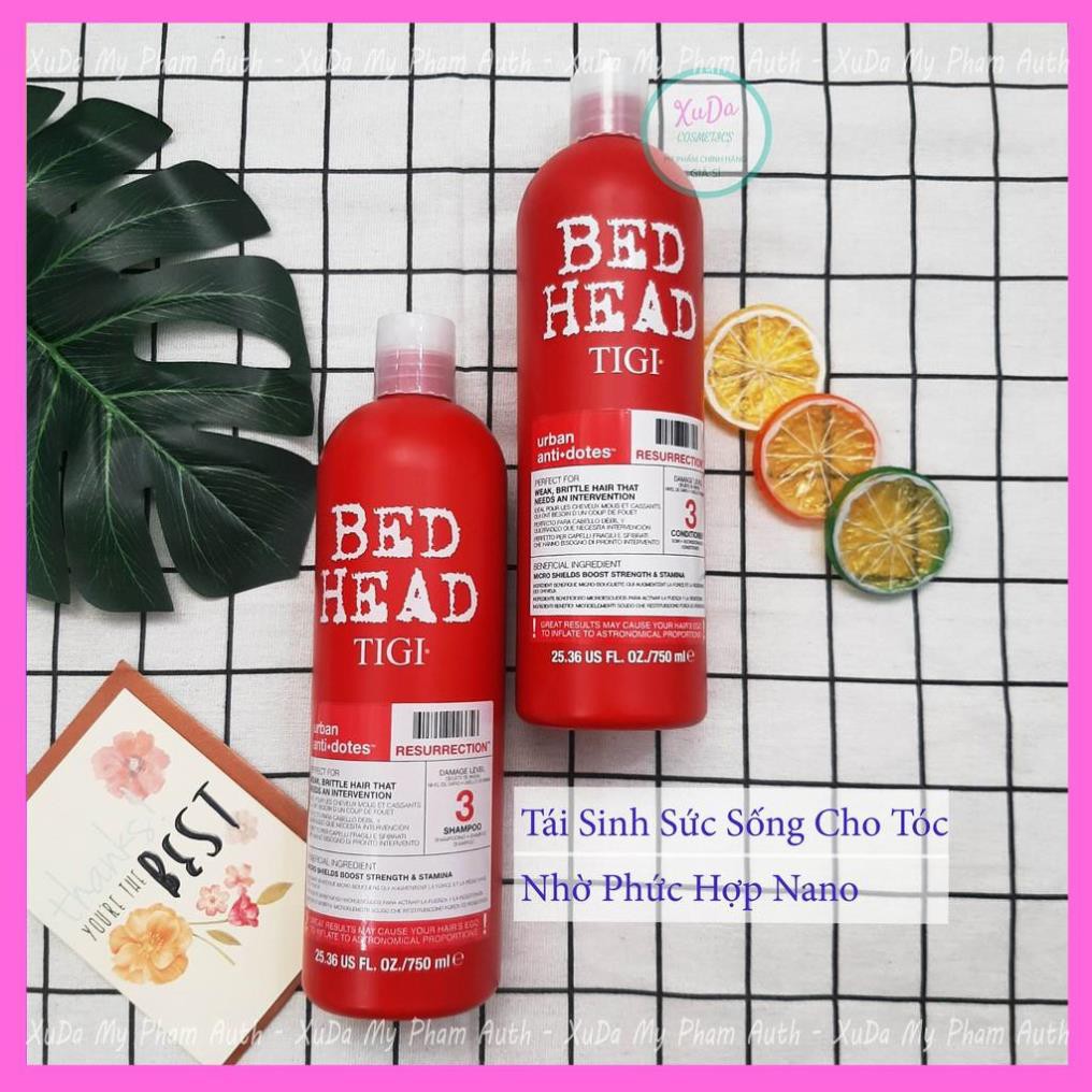 Cặp Dầu Gội TIGI Đỏ TiGi Bed Head 1500ml/Cặp dầu gội dầu xả phục hồi tóc hư tổn cấp độ 3 tóc khô tóc nhuộm | BigBuy360 - bigbuy360.vn