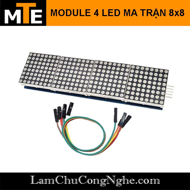 Mạch hiển thị led ma trận dùng MAX7219 - Module led matrix 8*32 LED màu đỏ, xanh