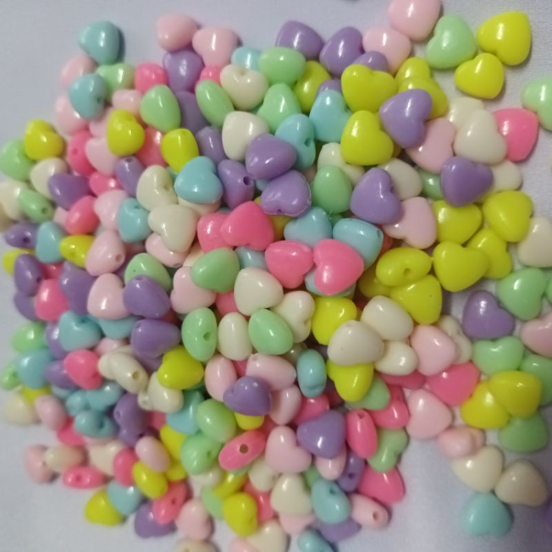 Bịch 10gram hạt nhựa nhiều màu nhiều mẫu mã lựa chọn làm thủ công handmade