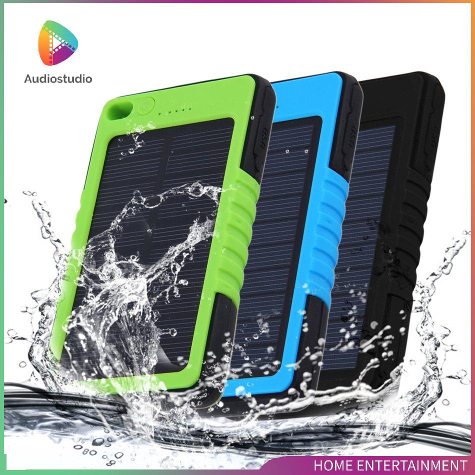 Sạc Dự Phòng Năng Lượng Mặt Trời 8000mah Chống Nước Cho Điện Thoại