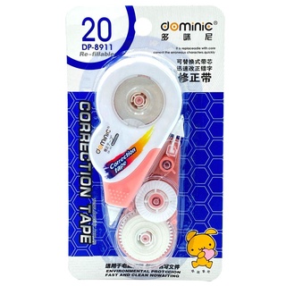Bút xoá kéo 2in1 Dominic - 1 xoá kèm 1 ruột thay thế