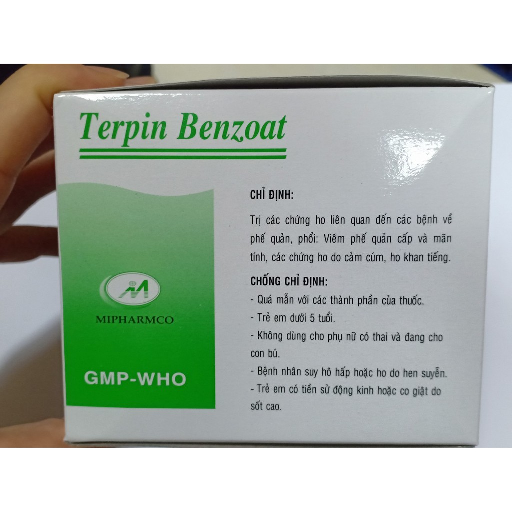 viên uống Terpin Benzoat