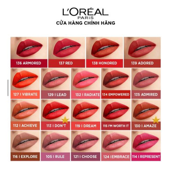 Son mịn lì cao cấp L'Oréal Paris Rouge Signature 7ml