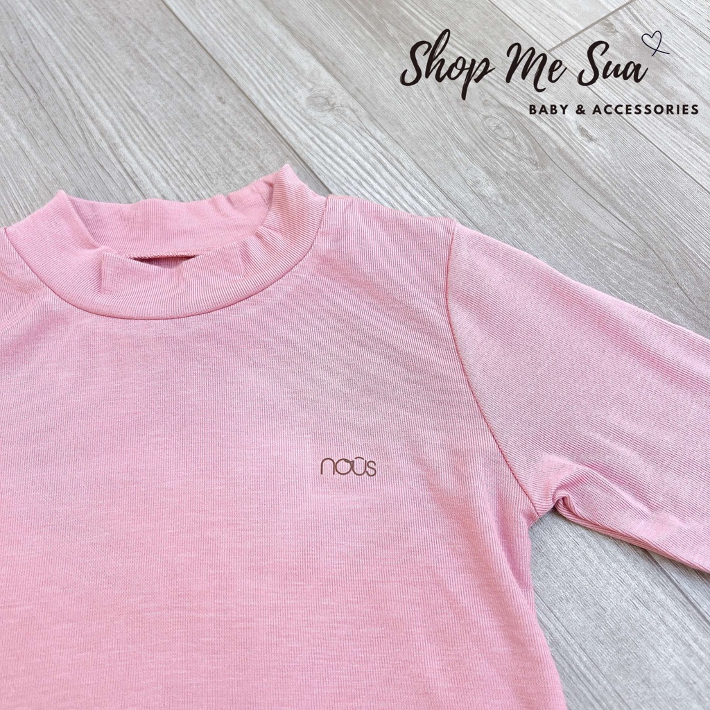 NOUS Áo giữ nhiệt cổ 3p cho bé chất petit 3m-24m