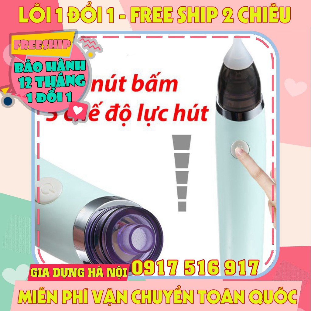 [Hàng Chính Hãng] Máy hút mũi Little Bess thông minh 5 chế độ tích điện cao cấp - Bảo Hành 12 tháng