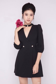 Đầm chữ A tay lở 