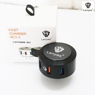 Bộ Sạc Nhanh Type-C Lenyes LCH3U-3 cổng USB