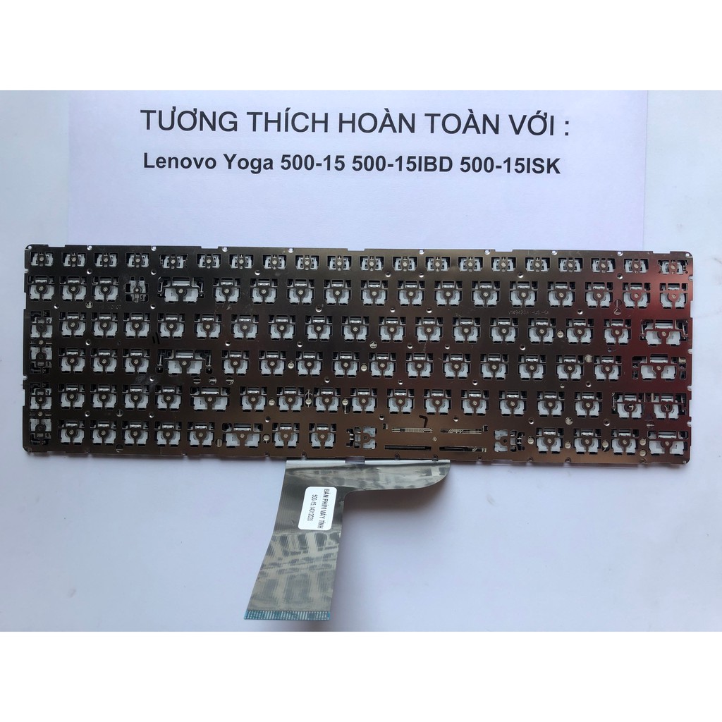 Bàn Phím Laptop Lenovo Yoga 500-15 500-15IBD 500-15ISK - Loại Cáp Giữa -Bảo Hành 12 Tháng Toàn Quốc