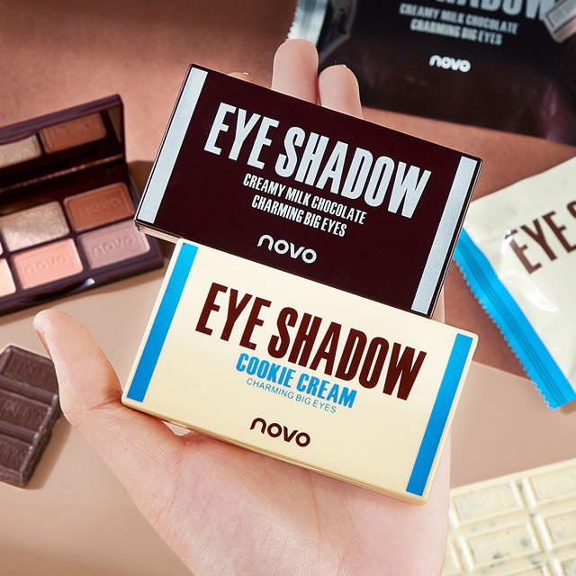 Bảng phấn mắt 6 màu NOVO xinh xắn Creamy Milk Chocolate Charming Big Eyes NOVO43 | BigBuy360 - bigbuy360.vn