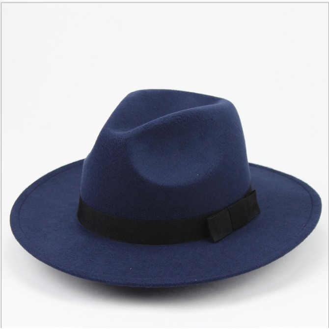 Mũ Phớt Fedora Nam Nữ Rộng Vành Thắt Nơ Mugout FN04 - Nón Phớt Vintage Chụp Ảnh Thời Trang | Mũ Chất HCM