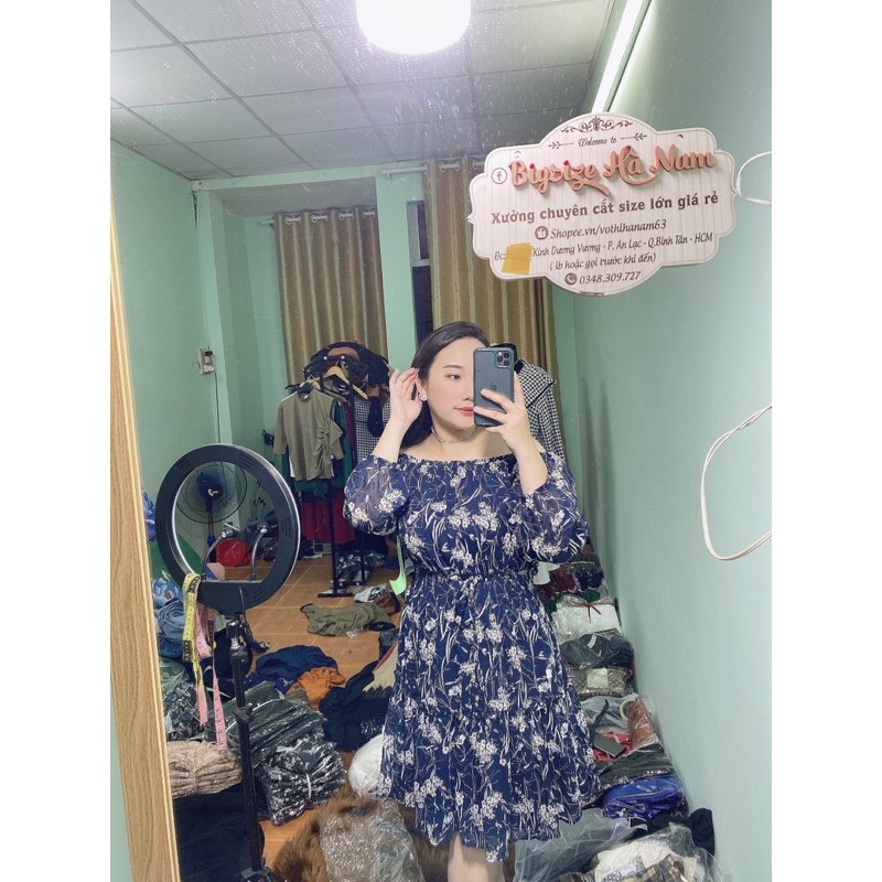 đầm bẹt vai bigsize 60-95kg