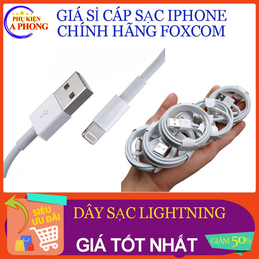 Cáp sạc chân ip,dây sạt Fo.x.com chất lượng,an toàn bảo vệ pin