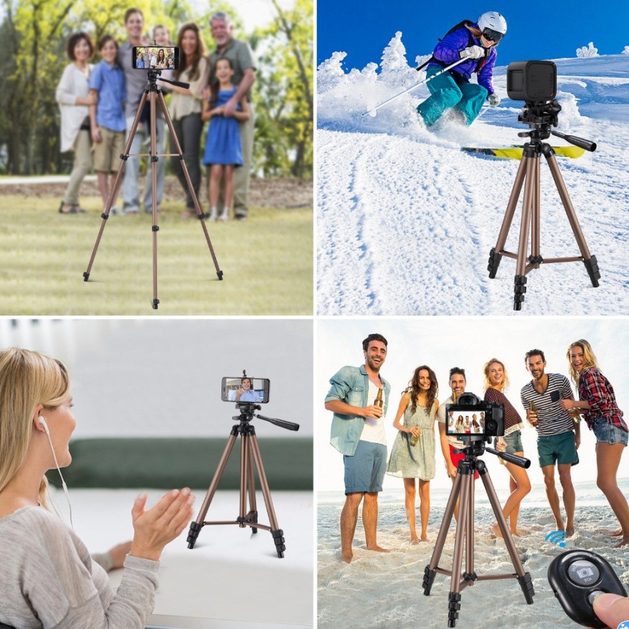 Lammcou GOPRO Chân Tripod Bằng Nhôm Cho Điện Thoại / Máy Ảnh / Điện Thoại