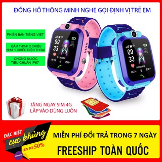 Đồng hồ thông minh trẻ em Q12 - chức năng nghe gọi, định vị, có camera, chống nước - Lỗi 1 Đổi 1