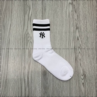 [HÀNG CHÍNH HÃNG] Vớ MLB cổ cao Two Line Small Logo