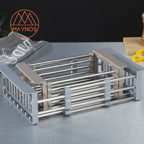 Kệ Inox Gác Bồn Rửa Chén Bát Đa Năng PANORAMA Kéo Dãn Linh Hoạt, Khay Innox Gấp Gọn, Gía Innox Gác Bồn Rừa Bát