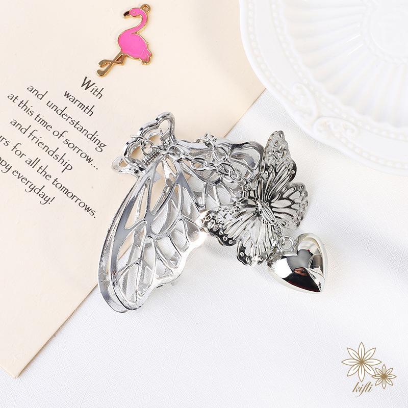 【Kifli.vn】Kẹp Tóc Hình Bướm Ba Chiều Cá Tính Thời Trang